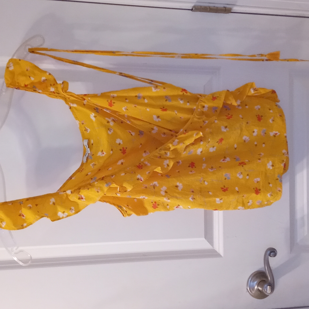 Madewell silk wrap tank